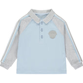 Mitch & Son Boys Sky Blue and Grey Polo Shirt